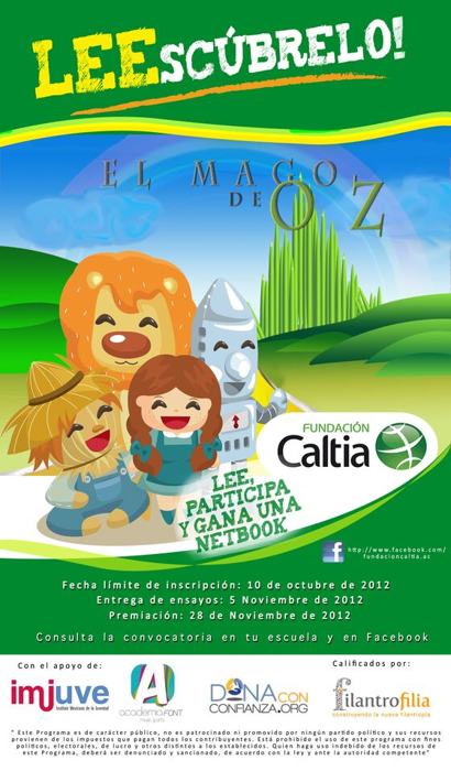 Cartel de la convocatoria 2012: El Mago de Oz